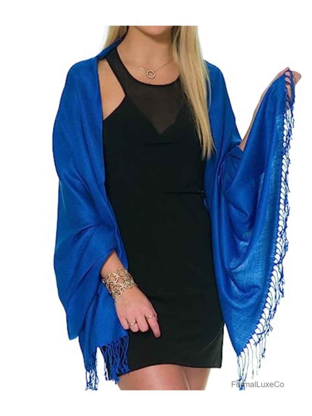 Pashmina Shawl Wrap Viscose Wedding Evening Womens Scarf